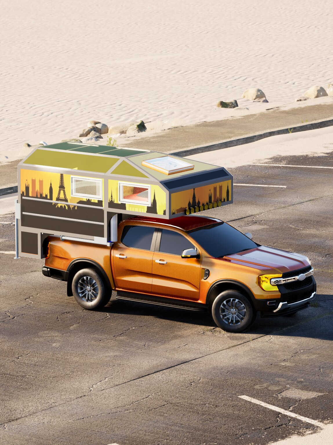 Wohnkabine auf Pickup